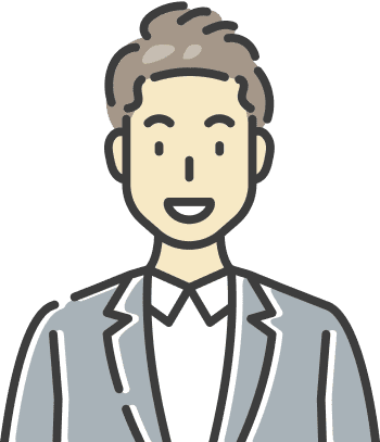 施工を受けて感想を述べる男性のお客様